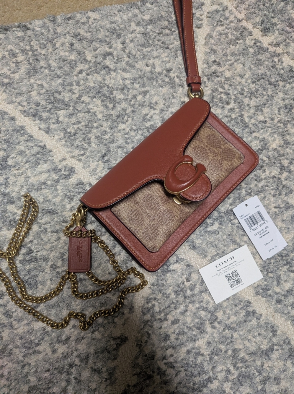 The Coach Tabby Chain Crossbody Wristlet BRAND NEW W/ Dust Bag - Picture 4 of 16